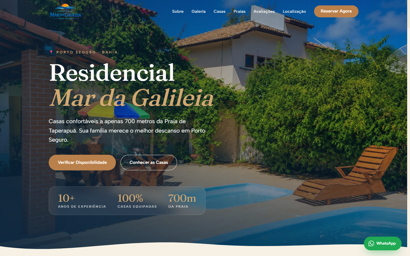 Print do site Mar da Galileia