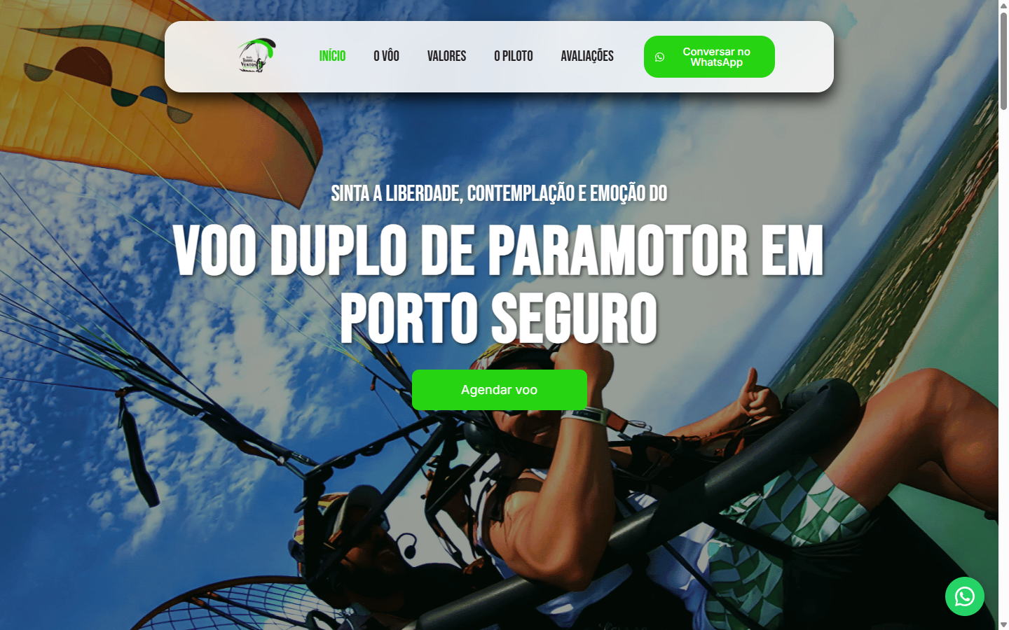 Print do site Torre dos Ventos
